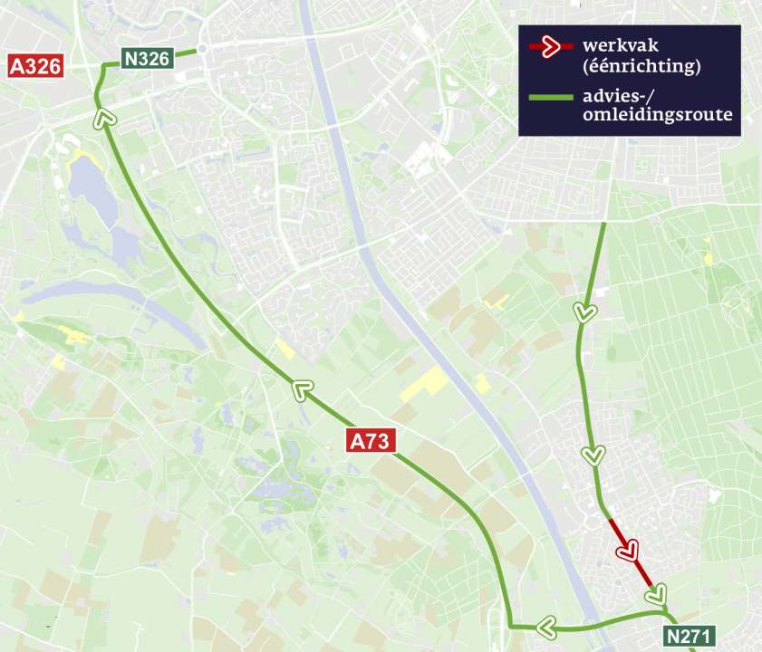 Advies- omleidingsroute