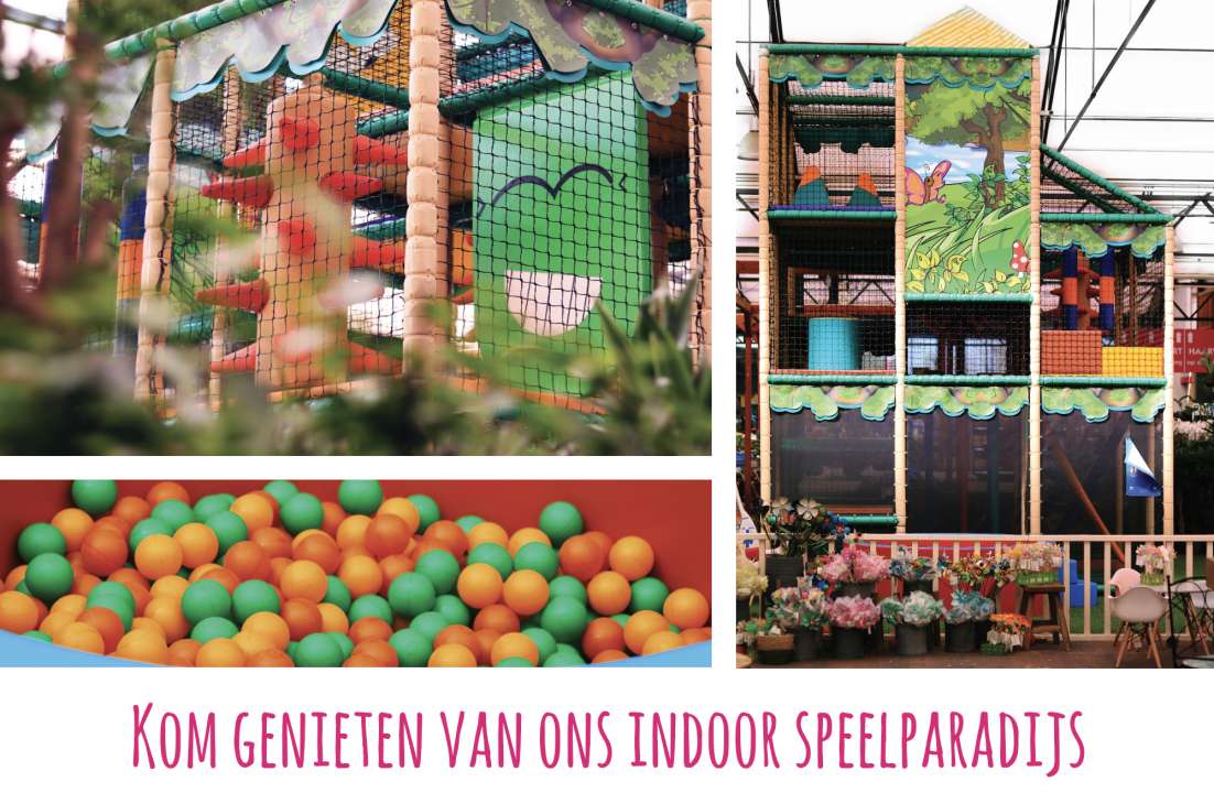 Kom naar TuinWereld voor ons overdekte speelparadijs