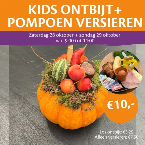 Kidsworkshop pompoen versieren