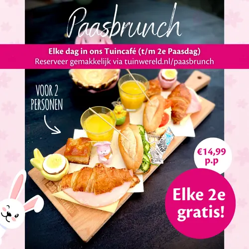 Paasbrunch in het Tuincafé!