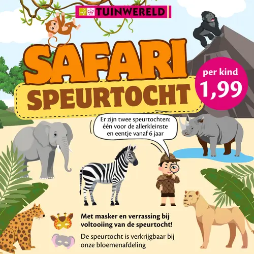 Safari speurtocht TuinWereld Wijchen