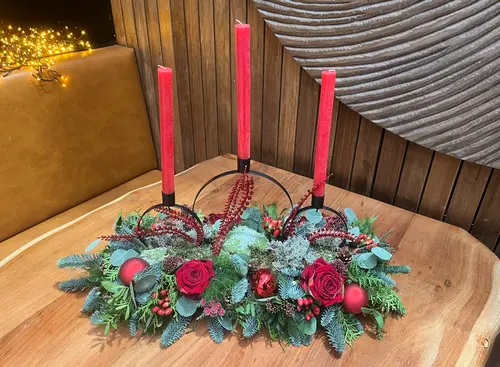 Workshop 'Langwerpig kerststuk'