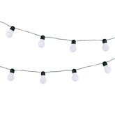 12x Solar LED lichtsnoer melk wit 3,8m - afbeelding 2