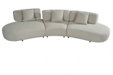 24Seven Bank Capri vijfzits taupe - afbeelding 2