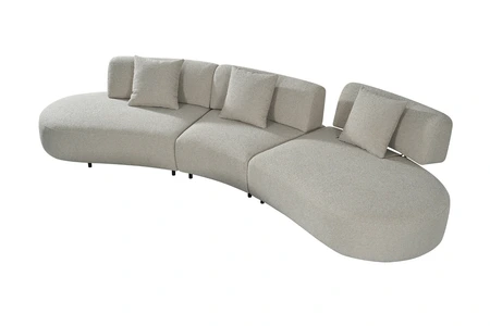 24Seven Bank Capri vijfzits taupe - afbeelding 1
