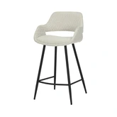 24Seven® Barstoel Dario bouclé offwhite - counter - afbeelding 1