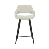 24Seven Barstoel Dario bouclé offwhite - counter - afbeelding 2