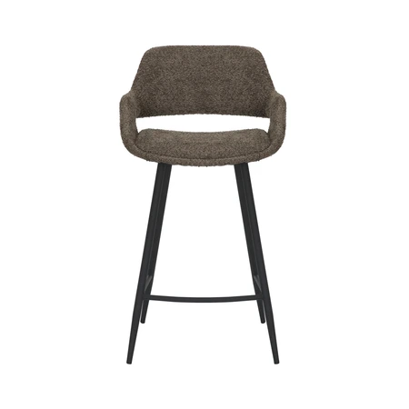 24Seven Barstoel Dario bouclé taupe - counter - afbeelding 2