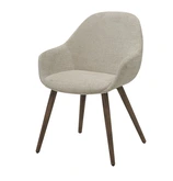 24Seven® Eetkamerstoel Enzo retro crème - afbeelding 1