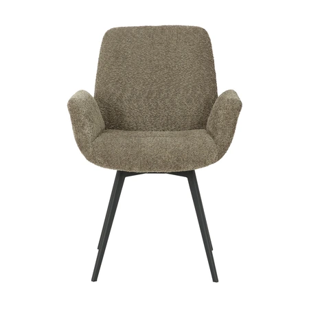 24Seven® Eetkamerstoel Matteo bouclé liver - afbeelding 2