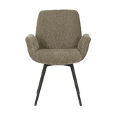 24Seven® Eetkamerstoel Matteo bouclé liver - afbeelding 2