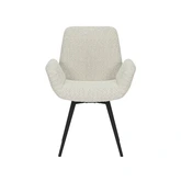 24Seven® Eetkamerstoel Matteo bouclé offwhite - afbeelding 2