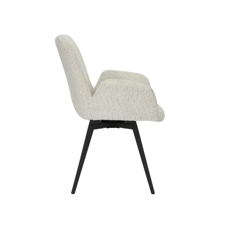 24Seven® Eetkamerstoel Matteo bouclé offwhite - afbeelding 4