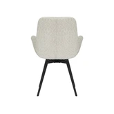 24Seven® Eetkamerstoel Matteo bouclé offwhite - afbeelding 5