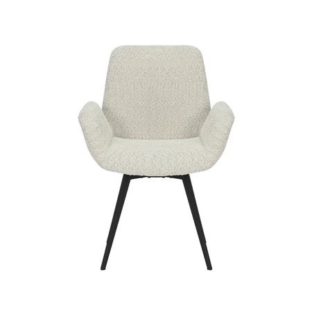 24Seven Eetkamerstoel Matteo bouclé offwhite - afbeelding 2