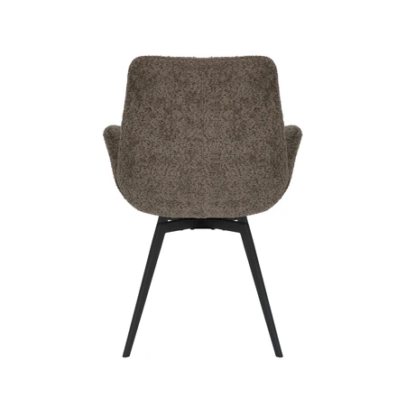 24Seven® Eetkamerstoel Matteo bouclé taupe - afbeelding 5