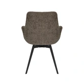 24Seven® Eetkamerstoel Matteo bouclé taupe - afbeelding 5