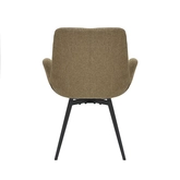 24Seven Eetkamerstoel Matteo olive met metalen onderstel - draaibaar met auto-return - afbeelding 5