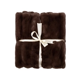 24Seven Plaid Lou chocolate - 130 x 170 cm - afbeelding 2