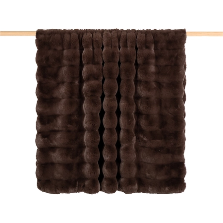 24Seven Plaid Lou chocolate - 130 x 170 cm - afbeelding 3