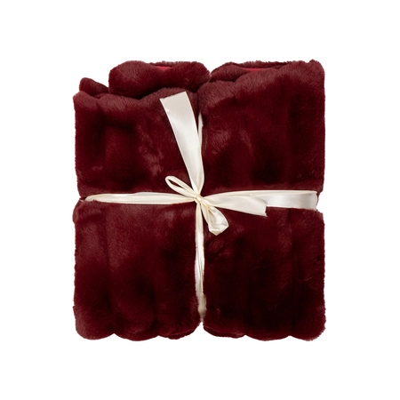 24Seven Plaid Lou merlot - 130 x 170 cm - afbeelding 2