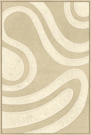24Seven Wanddeco Beige waves - B60xH90cm