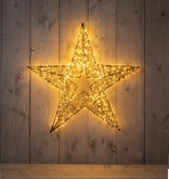 3D ster metaal 1440led 76x8cm cw - afbeelding 2