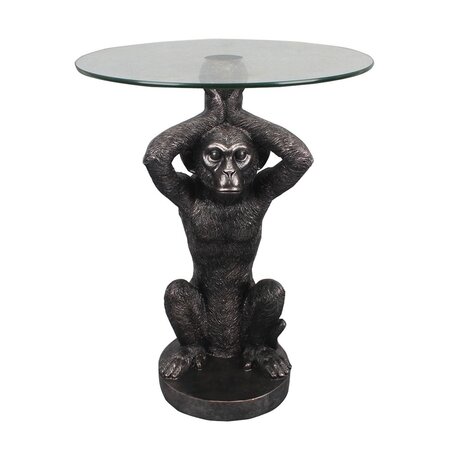 Aap bijzettafel zwart D40x53cm - afbeelding 1