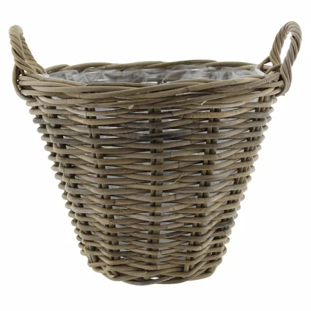 Van der Leeden Aardappelmand Klassiek Rotan Grijs d40h30cm