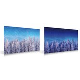 Achtergrond Dubbelzijdig- Bos Dag & Nacht 59X39Cm
