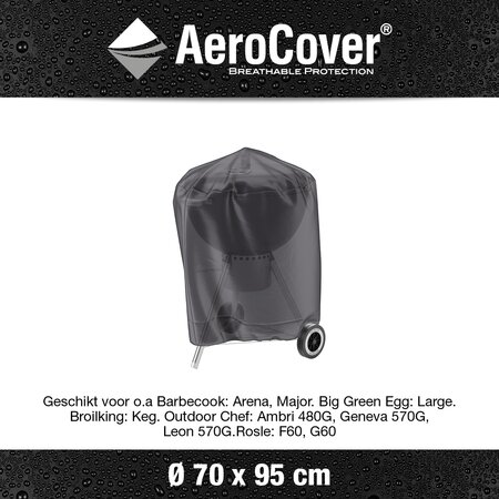 AeroCover BBQ Beschermhoes Ø 67 cm - afbeelding 3