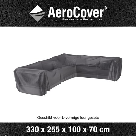 AeroCover Loungesethoes hoekset rechts 330 x 255 x 70 cm - afbeelding 3