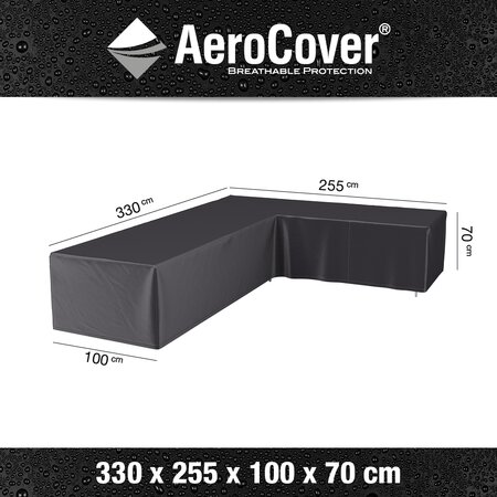 AeroCover Loungesethoes hoekset rechts 330 x 255 x 70 cm - afbeelding 4