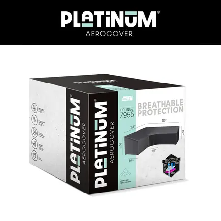 AeroCover Loungesethoes hoekset Trapeze 255 x 255 x 65/90 cm - afbeelding 7