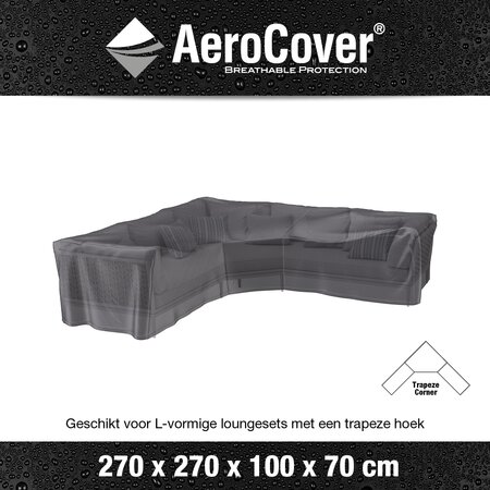 AeroCover Loungesethoes hoekset Trapeze 270 x 270 x 70 cm - afbeelding 3