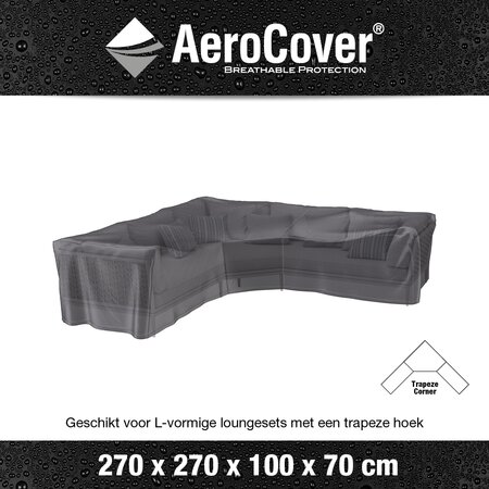 AeroCover Loungesethoes hoekset Trapeze 270 x 270 x 70 cm - afbeelding 3