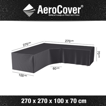 AeroCover Loungesethoes hoekset Trapeze 270 x 270 x 70 cm - afbeelding 4