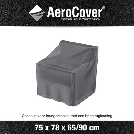 AeroCover Loungestoelhoes (hoge rug) 75 x 78 x 65/90 cm - afbeelding 3