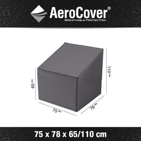 AeroCover Loungestoelhoes (hoge rug) XL 75 x 78 x 65/110 cm - afbeelding 4