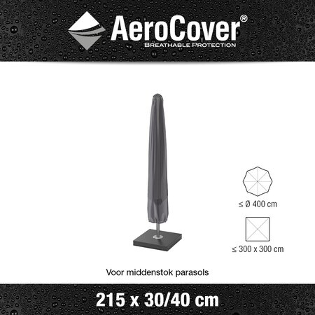 AeroCover Parasolhoes  H 215 x 30/40 cm - afbeelding 3