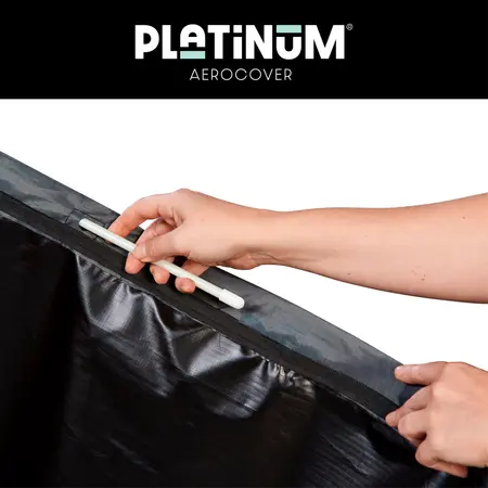 AeroCover Zweefparasolhoes  H 240 x 68 cm - afbeelding 3