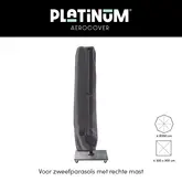 AeroCover Zweefparasolhoes  H 250 x 55/60 cm - afbeelding 2