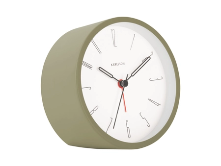 Alarm clock Belle Numbers iron moss green - afbeelding 1