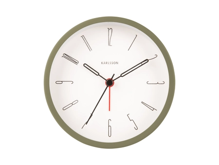 Alarm clock Belle Numbers iron moss green - afbeelding 2