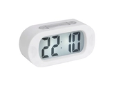 Alarm clock Gummy rubberized white - afbeelding 1