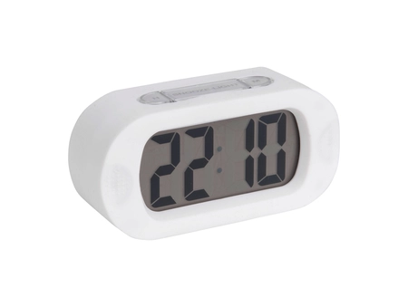 Alarm clock Gummy rubberized white - afbeelding 5