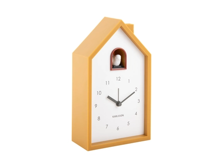 Alarm clock Modern Cuckoo ochre yellow - afbeelding 1