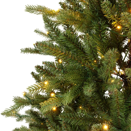 Allison pine switch prelit hinged tree - 1796 tips - H 210 x D 127cm 430L - afbeelding 2