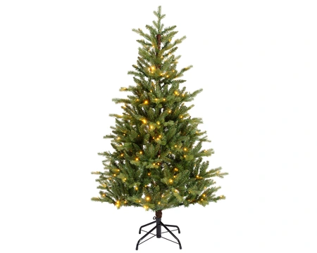 Allison pine switch prelit hinged tree - 826 tips - H 150 x D 97cm 220L - afbeelding 1