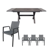 Alora uitschuifbare dining set voor 6 personen - afbeelding 1